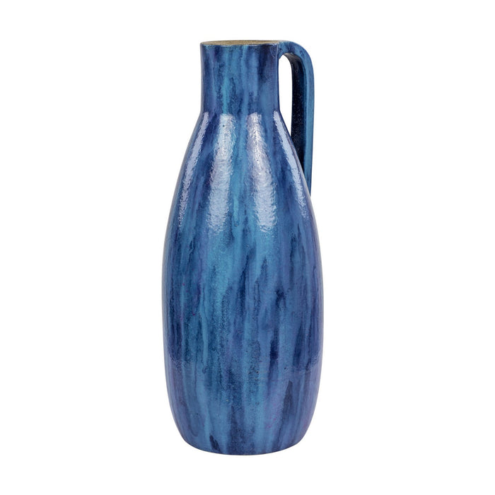 Varaluz 445VA01B Vase, Blue Lustro