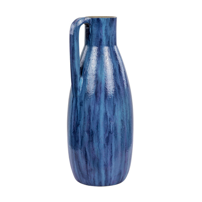 Varaluz 445VA01B Vase, Blue Lustro