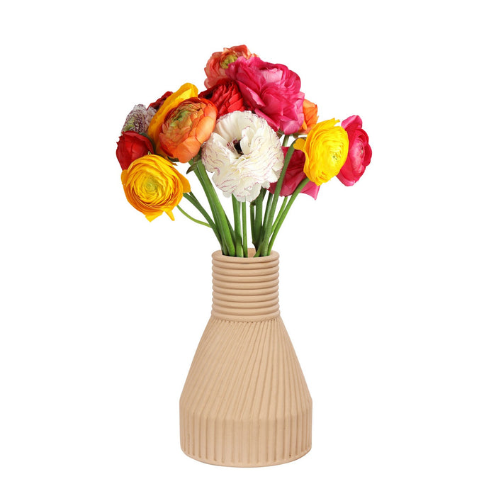 Varaluz 445VA03A Vase, Wash Brown
