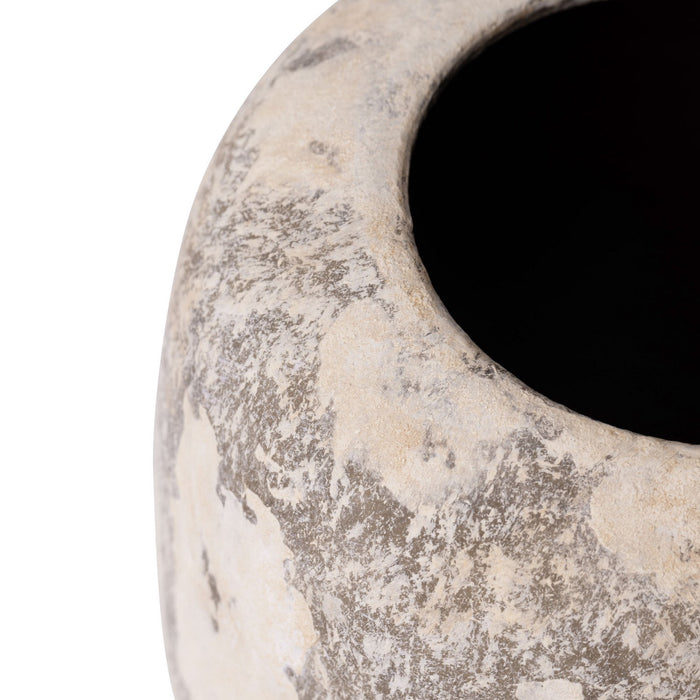 Varaluz 445VA05C Vase, Distressed Cafe au Lait
