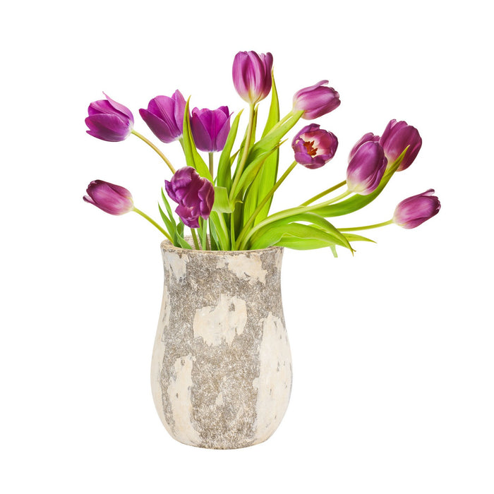 Varaluz 445VA05D Vase, Distressed Cafe au Lait