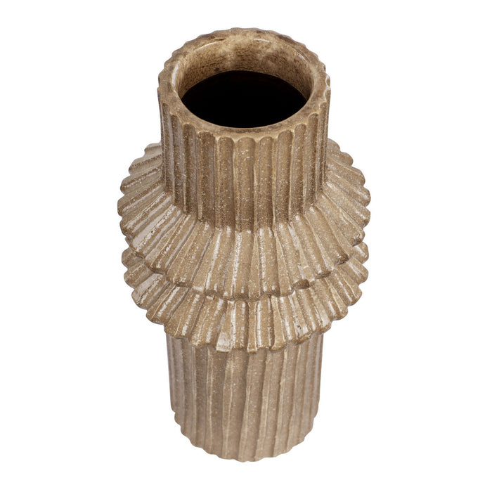 Varaluz 445VA06A Vase, Glazed Taupe