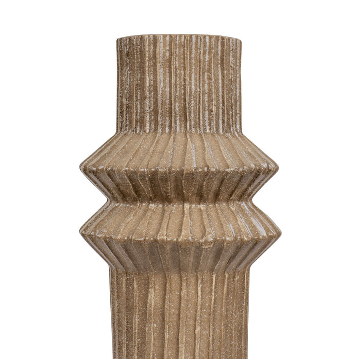 Varaluz 445VA06A Vase, Glazed Taupe