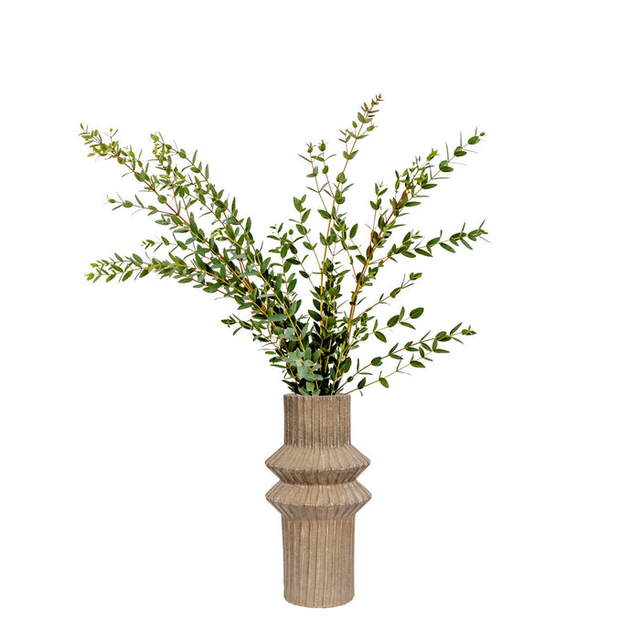 Varaluz 445VA06A Vase, Glazed Taupe