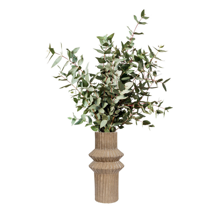 Varaluz 445VA06A Vase, Glazed Taupe