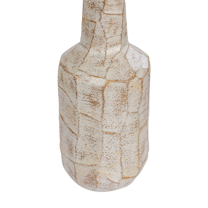Varaluz 445VA07B Vase, Slate Brown W/White