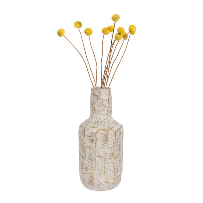 Varaluz 445VA07B Vase, Slate Brown W/White