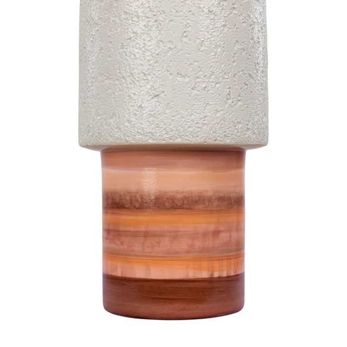 Varaluz 445VA08B Vase, Orange Quartz