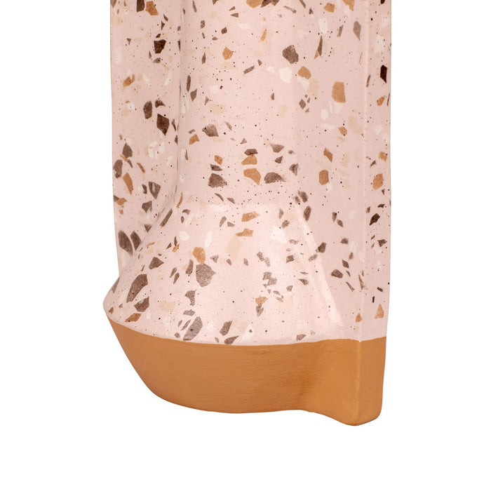 Varaluz 445VA09A Vase, Rose Terrazzo/Terracotta
