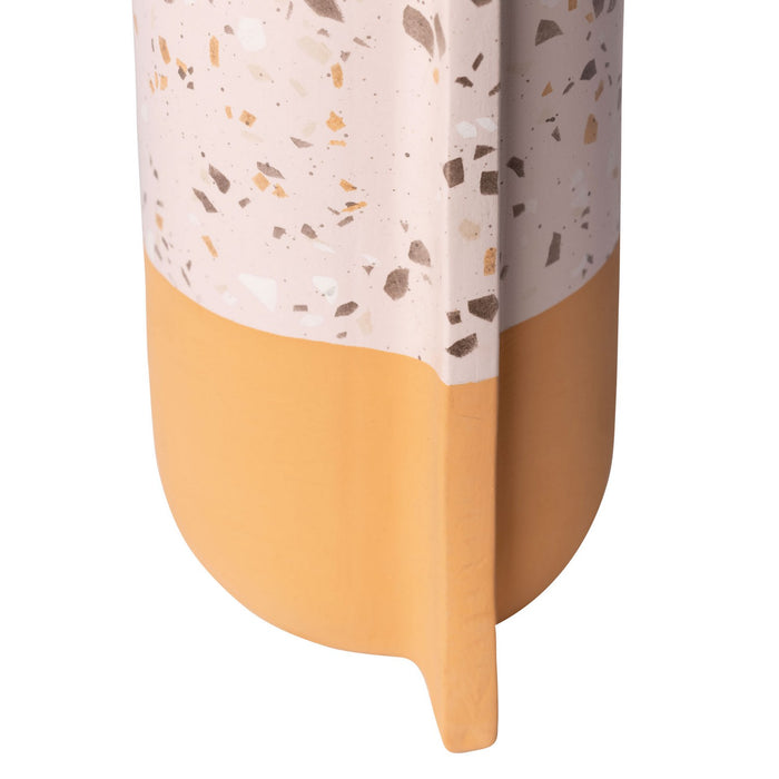 Varaluz 445VA09B Vase, Rose Terrazzo/Terracotta