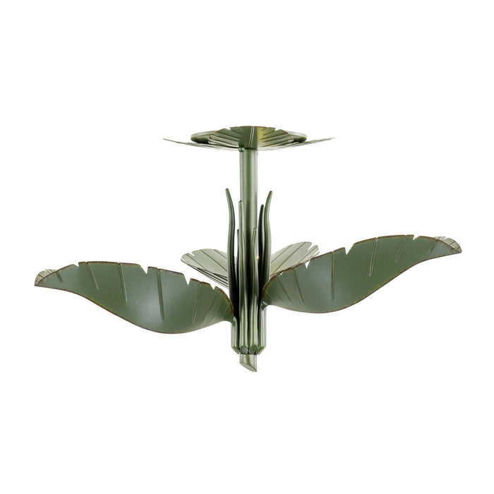 Varaluz 901S03 Three Light Semi-Flush Mount, Banana Leaf