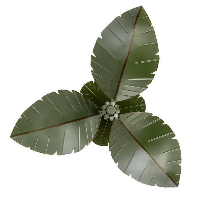 Varaluz 901S03 Three Light Semi-Flush Mount, Banana Leaf
