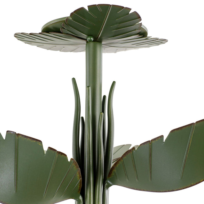 Varaluz 901S03 Three Light Semi-Flush Mount, Banana Leaf