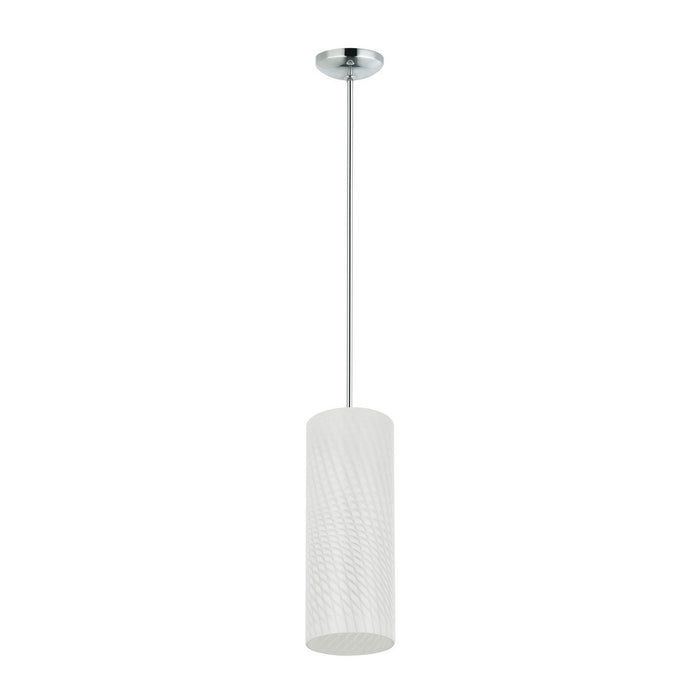 Varaluz AC1691 One Light Mini Pendant, Chrome