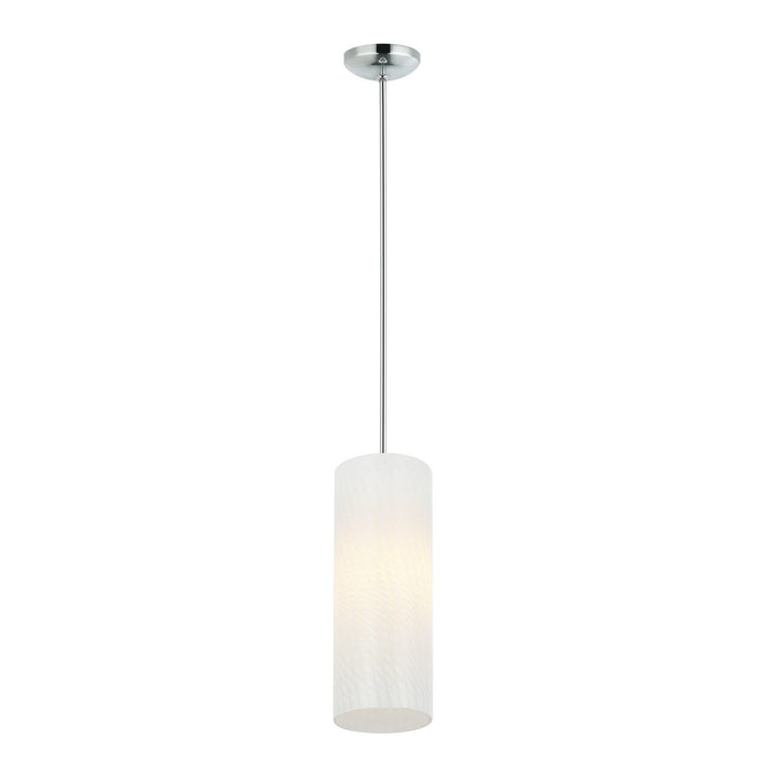 Varaluz AC1691 One Light Mini Pendant, Chrome