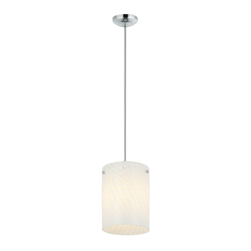 Varaluz AC1692 One Light Pendant, Chrome