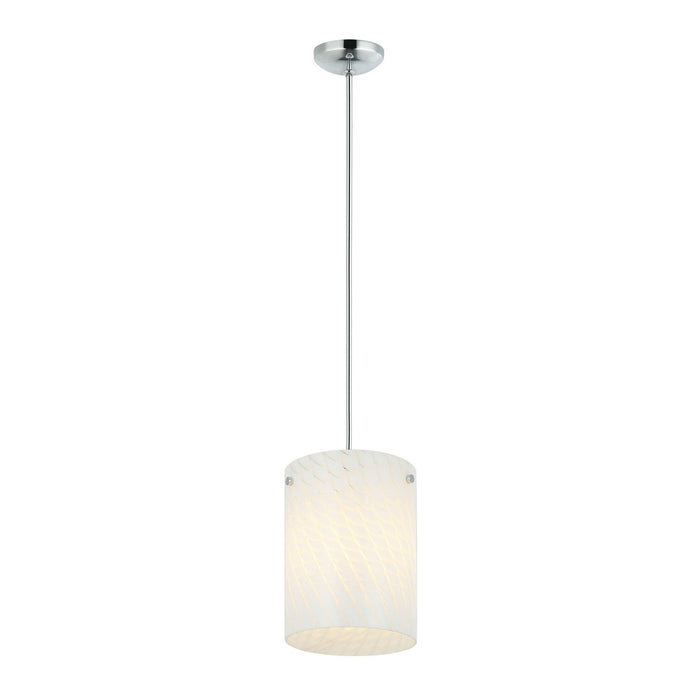 Varaluz AC1692 One Light Pendant, Chrome
