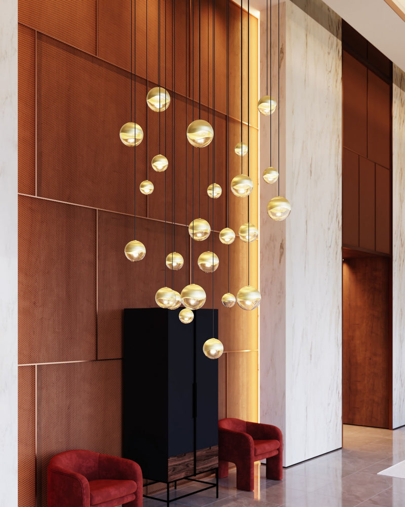 Sonneman 2918.14-AST LED Pendant, Brass