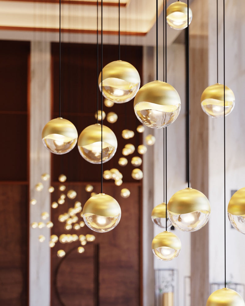 Sonneman 2918.14-AST LED Pendant, Brass