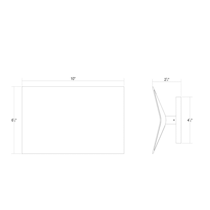 Sonneman 3441.03 LED Wall Sconce, Satin White