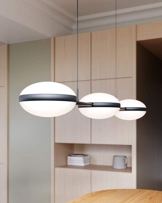 Sonneman 3613.25 LED Linear Pendant, Satin Black