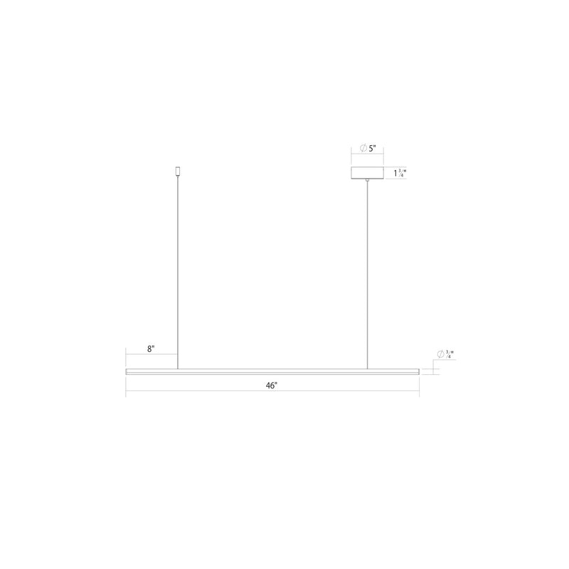 Sonneman 3776.25-35 LED Pendant, Satin Black