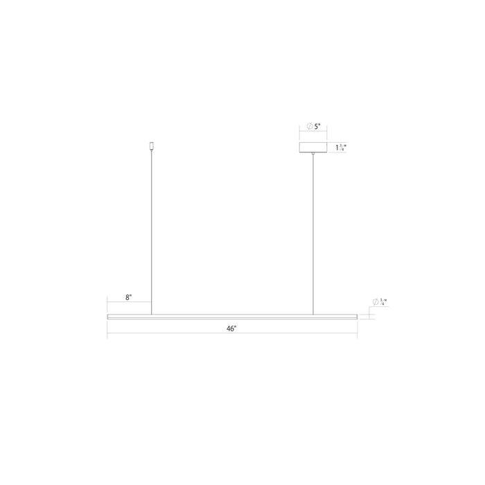 Sonneman 3776.25-35 LED Pendant, Satin Black
