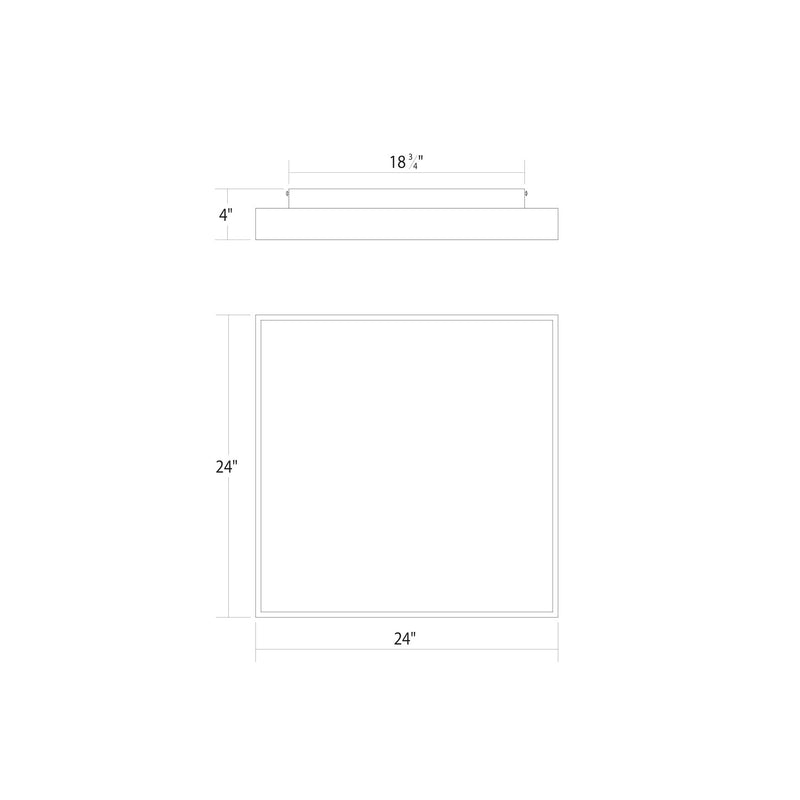 Sonneman 3977.03 LED Surface Mount, Satin White