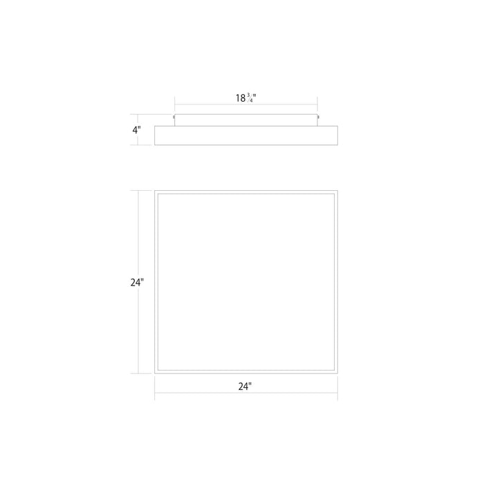 Sonneman 3977.03 LED Surface Mount, Satin White