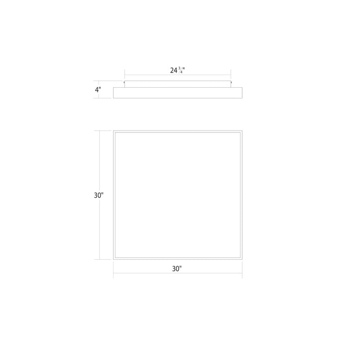 Sonneman 3978.03 LED Surface Mount, Satin White