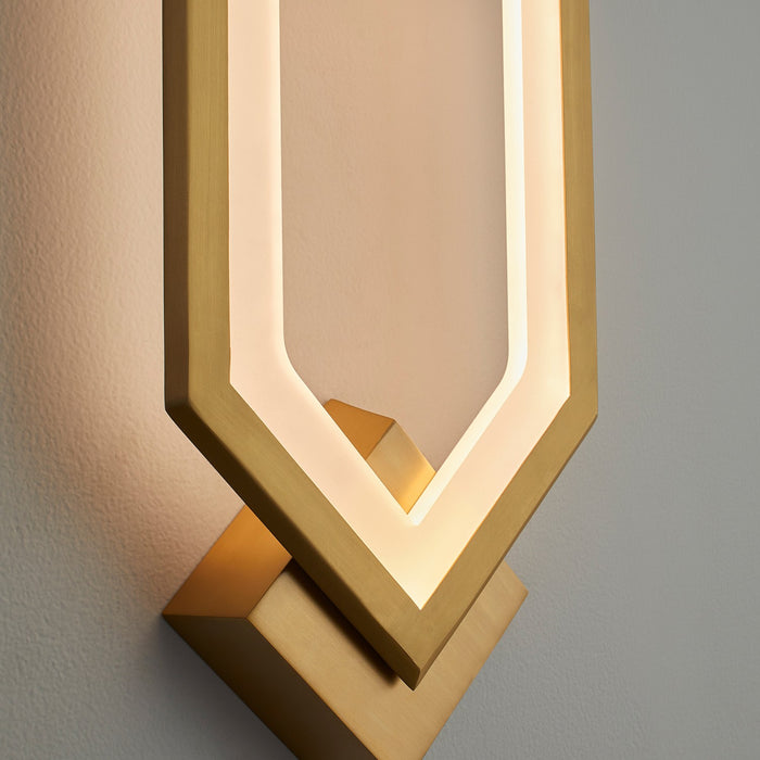 Oxygen 3-59-40 LED Wall Sconce, Aged Brass