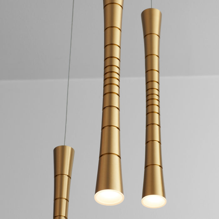 Oxygen 3-6005-40 LED Pendant, Aged Brass