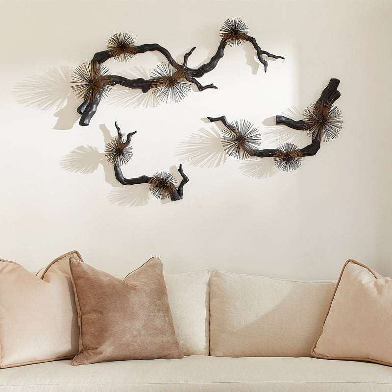 Cyan 11434 Wall Decor, Black And Gold Accents