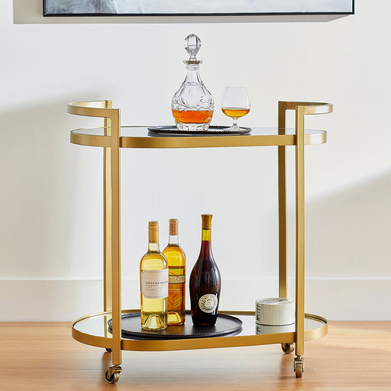 Cyan 11437 Bar Cart, Gold