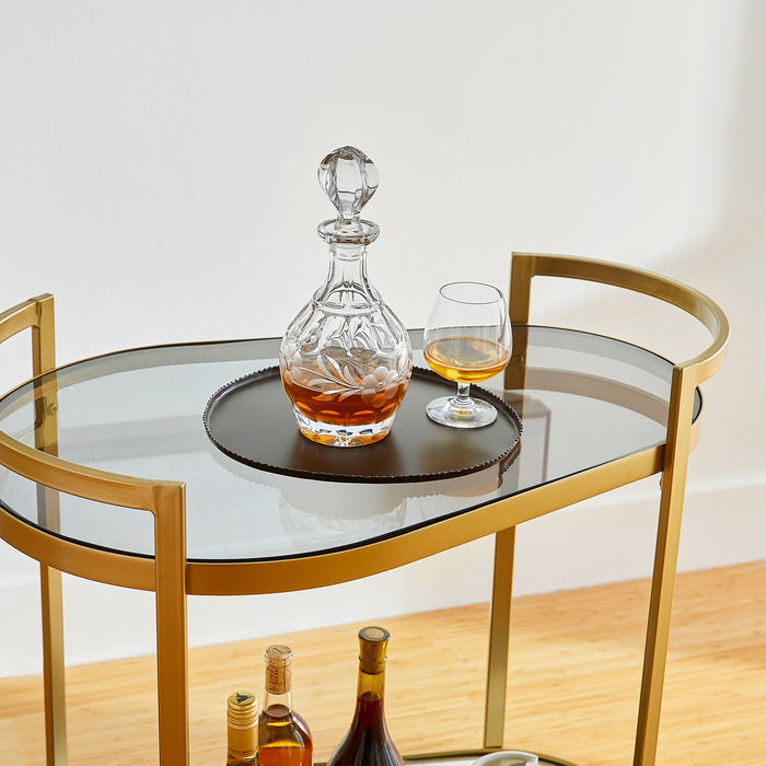 Cyan 11437 Bar Cart, Gold