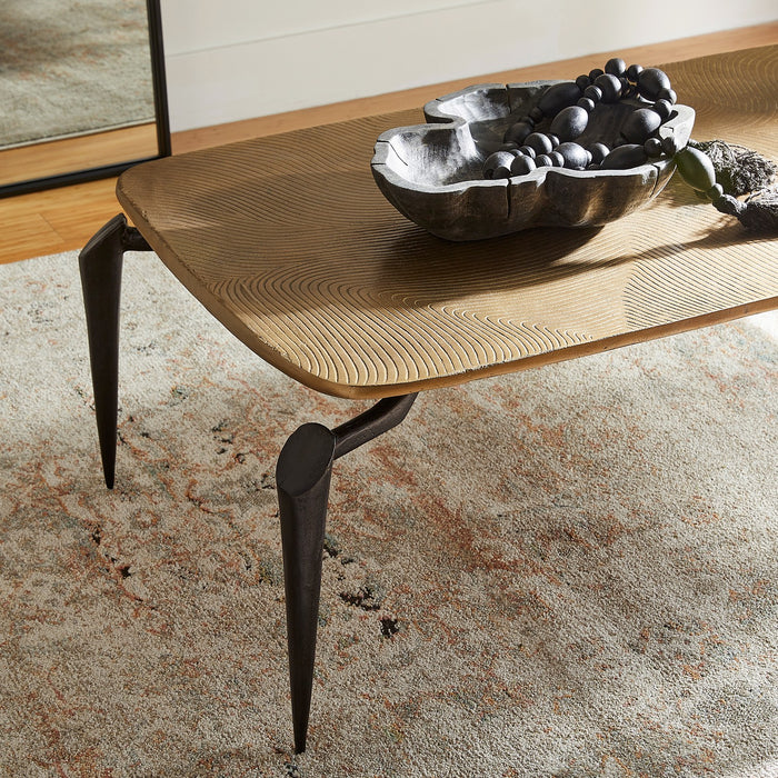 Cyan 11446 CoffeeTable, Black And Gold