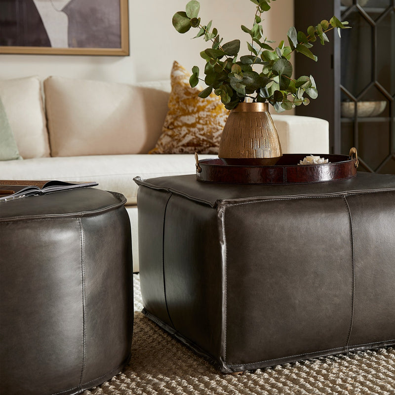 Cyan 11448 Pouf, Grey
