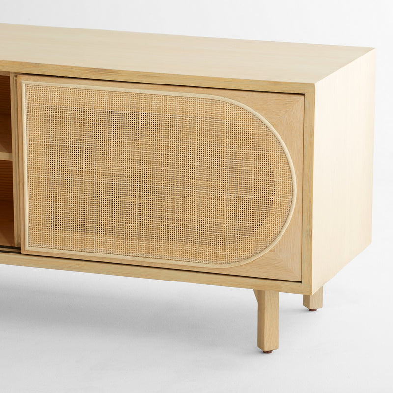 Cyan 11495 Media Cabinet, Oak