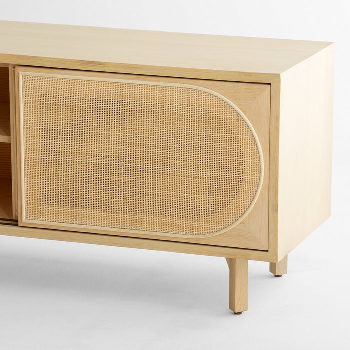 Cyan 11495 Media Cabinet, Oak