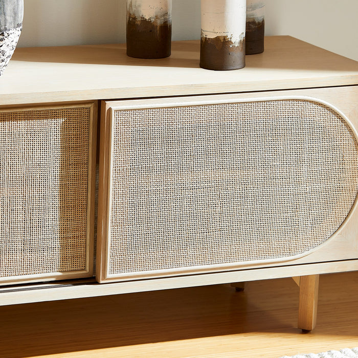 Cyan 11495 Media Cabinet, Oak