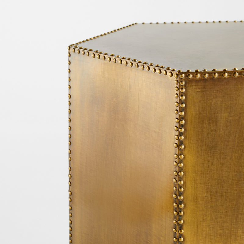 Cyan 11509 Accent Table, Brass