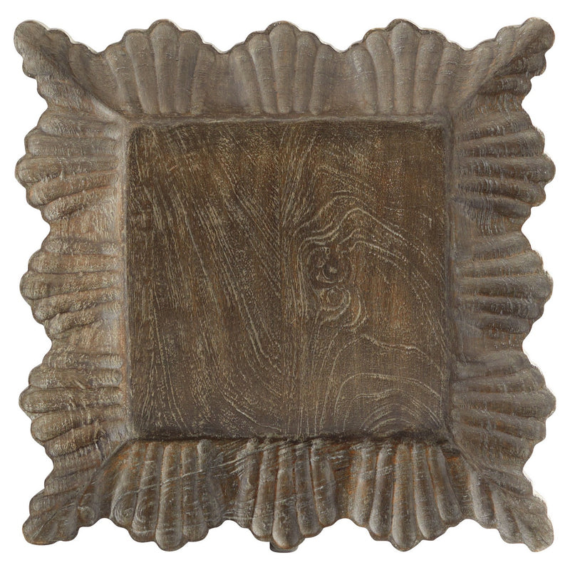 Cyan 11535 Tray, Limed Mango Wood