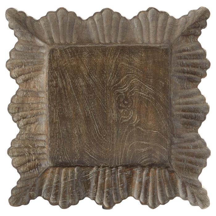 Cyan 11535 Tray, Limed Mango Wood