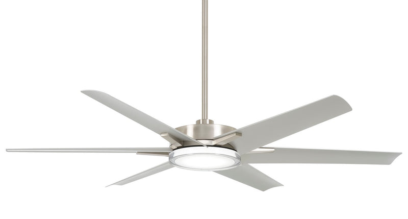 Minka Aire F866L-BNW 65" Ceiling Fan, Brushed Nickel Wet