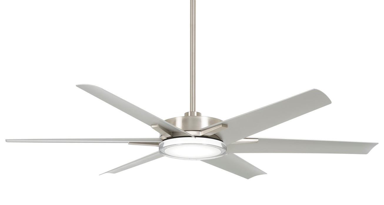 Minka Aire F866L-BNW 65" Ceiling Fan, Brushed Nickel Wet