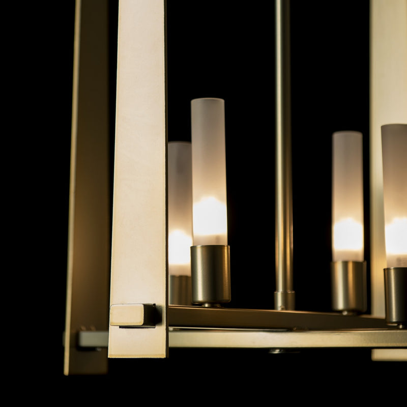 Hubbardton Forge 131070-SKT-MULT-86-FD0462 Four Light Pendant, Modern Brass