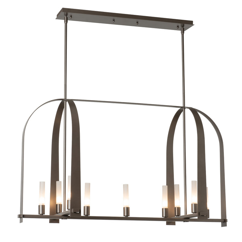 Hubbardton Forge 131075-SKT-MULT-07-FD0462 Nine Light Pendant, Dark Smoke