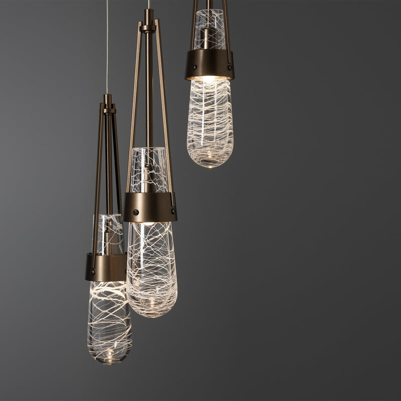 Hubbardton Forge 131120-SKT-LONG-05-YG0434 LED Pendant, Bronze