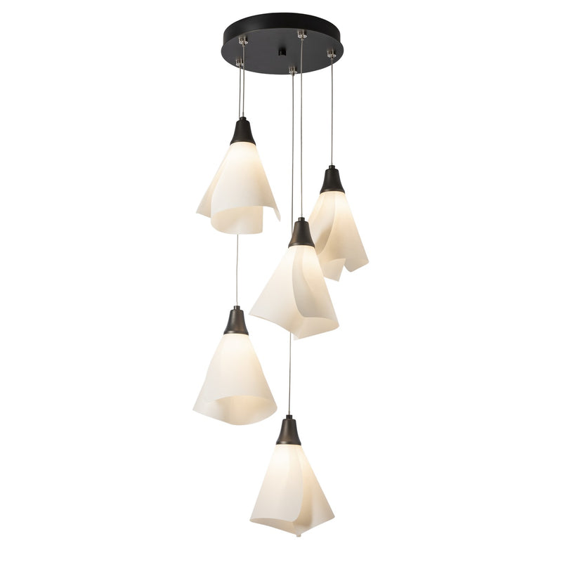 Hubbardton Forge 131122-SKT-LONG-14-SH1987 LED Pendant, Oil Rubbed Bronze