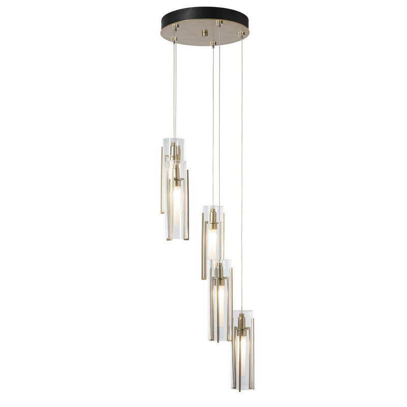 Hubbardton Forge 131124-SKT-STND-86-ZM0065 LED Pendant, Modern Brass